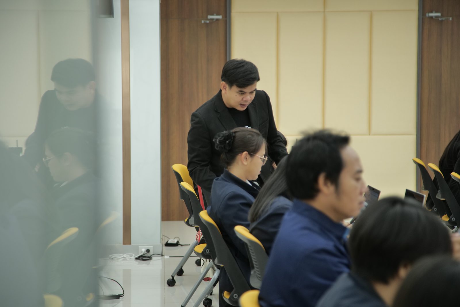 ช่วงถาม-ตอบระหว่างวิทยากรและผู้เข้าอบรม AI ภาครัฐ